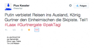 Tweet Pius Kessler #Laax #GurtnerGate